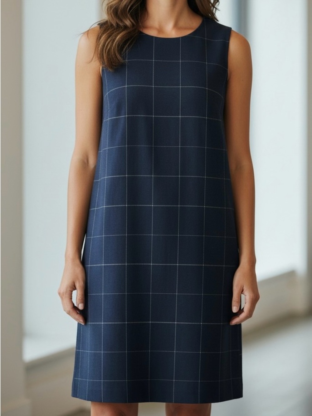 NWOT On 34th Windowpane Shift Dress